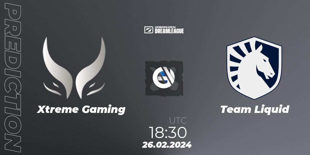 Xtreme Gaming contre Team Liquid : prédiction de match. 26.02.24. Dota 2, DreamLeague Season 22