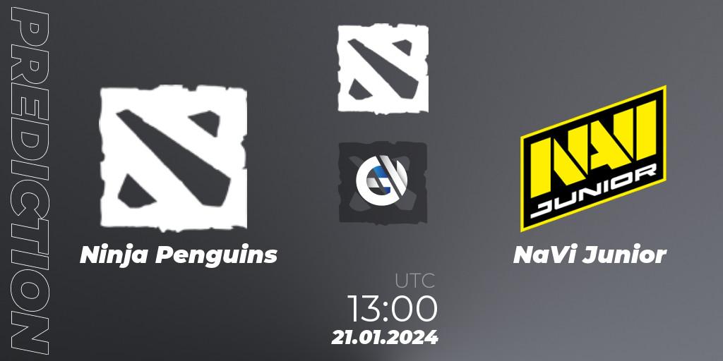 Ninja Penguins contre NaVi Junior : prédiction de match. 21.01.2024 at 13:01. Dota 2, European Pro League Season 16