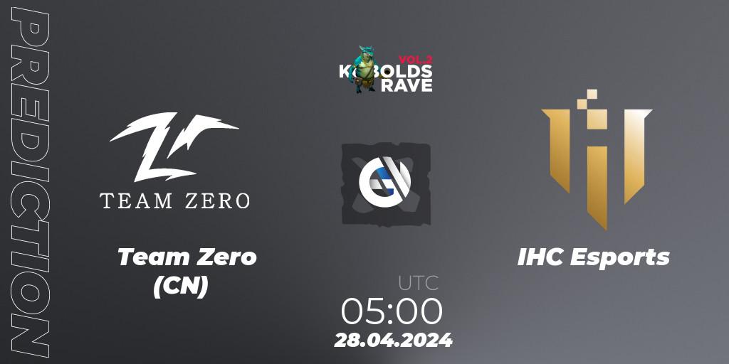 Team Zero (CN) contre IHC Esports : prédiction de match. 28.04.24. Dota 2, Cringe Station Kobolds Rave 2