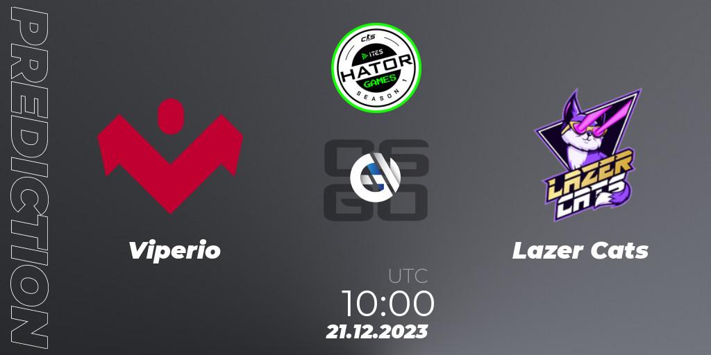 Viperio contre Lazer Cats : prédiction de match. 21.12.23. CS2 (CS:GO), HATOR Games #1