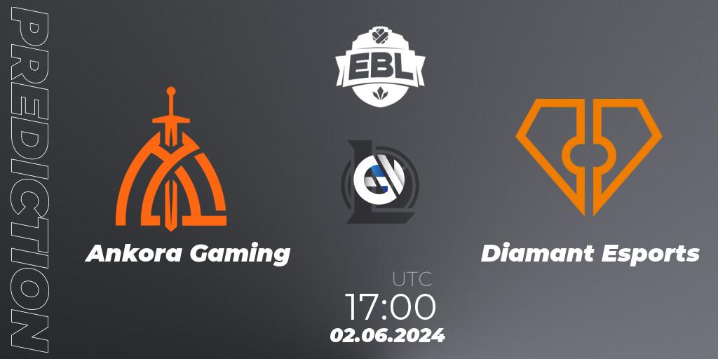 Ankora Gaming contre Diamant Esports : prédiction de match. 02.06.2024 at 17:00. LoL, Esports Balkan League Season 15