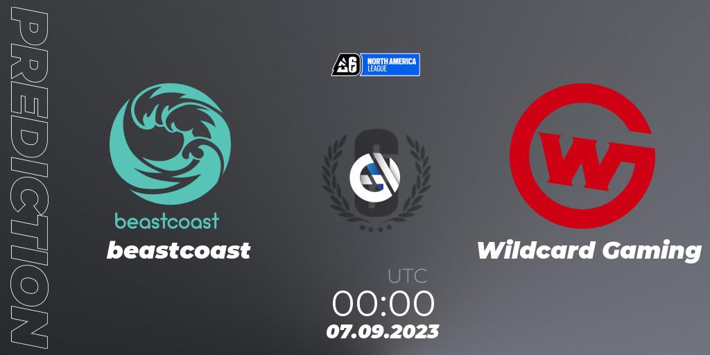beastcoast contre Wildcard Gaming : prédiction de match. 07.09.2023 at 00:45. Rainbow Six, North America League 2023 - Stage 2