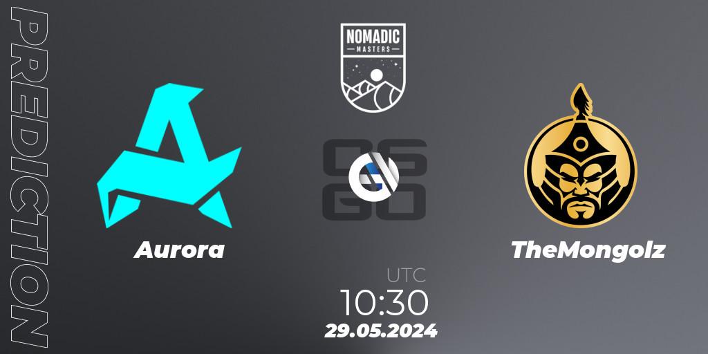 Aurora contre TheMongolz : prédiction de match. 29.05.2024 at 10:45. Counter-Strike (CS2), MESA Nomadic Masters: Spring 2024