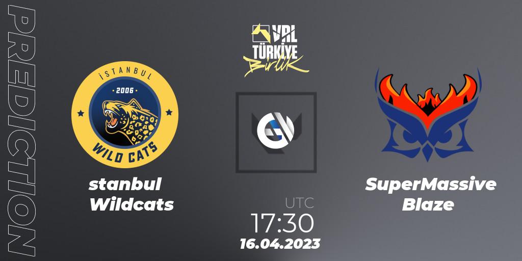 İstanbul Wildcats contre SuperMassive Blaze : prédiction de match. 16.04.23. VALORANT, VALORANT Challengers 2023: Turkey Split 2 - Regular Season