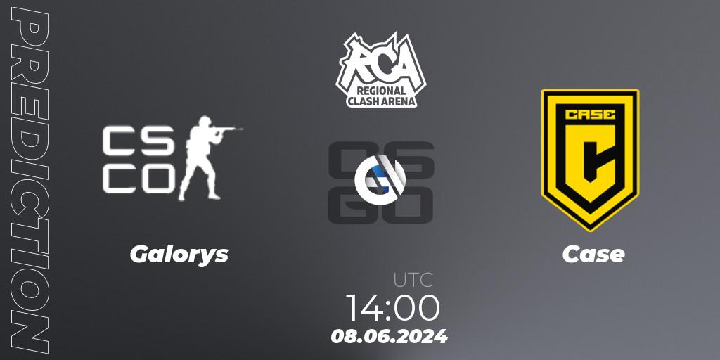 Galorys contre Case : prédiction de match. 08.06.2024 at 14:00. Counter-Strike (CS2), Regional Clash Arena South America