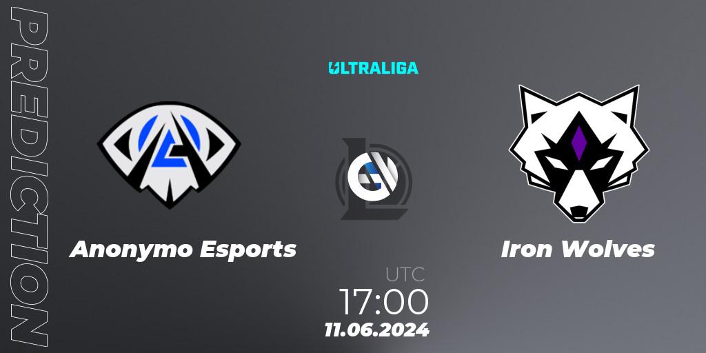 Anonymo Esports contre Iron Wolves : prédiction de match. 03.07.2024 at 17:00. LoL, Ultraliga Season 12