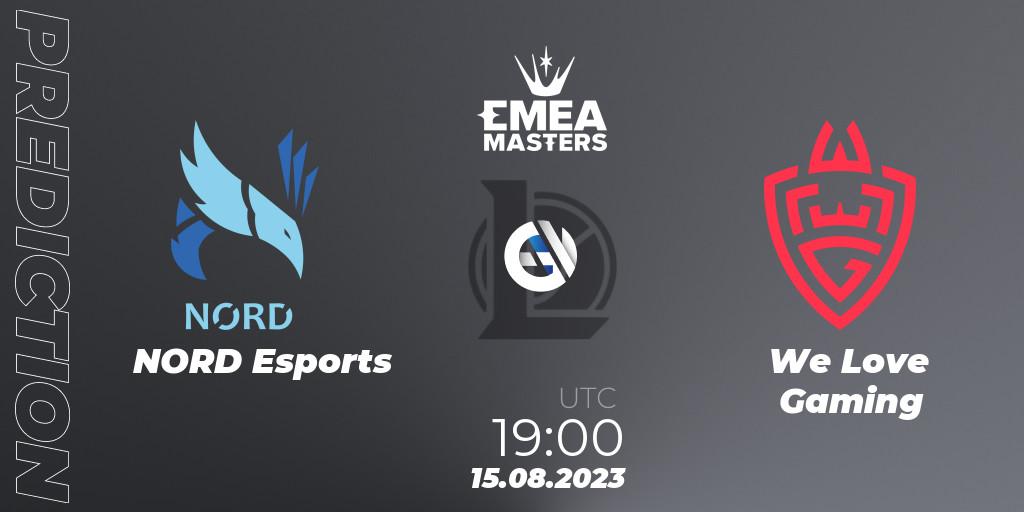 NORD Esports contre We Love Gaming : prédiction de match. 15.08.23. LoL, EMEA Masters Summer 2023