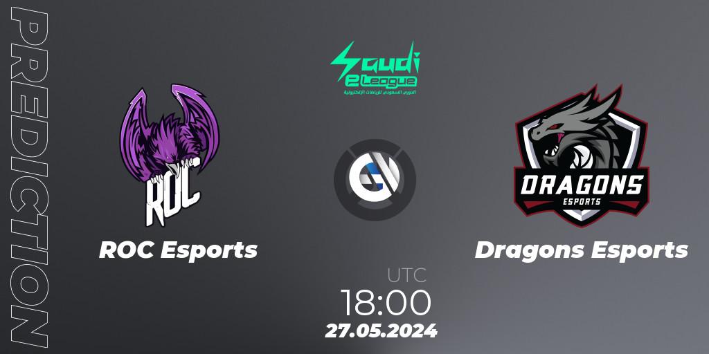 ROC Esports contre Dragons Esports : prédiction de match. 27.05.2024 at 18:00. Overwatch, Saudi eLeague 2024 - Major 2 Phase 2
