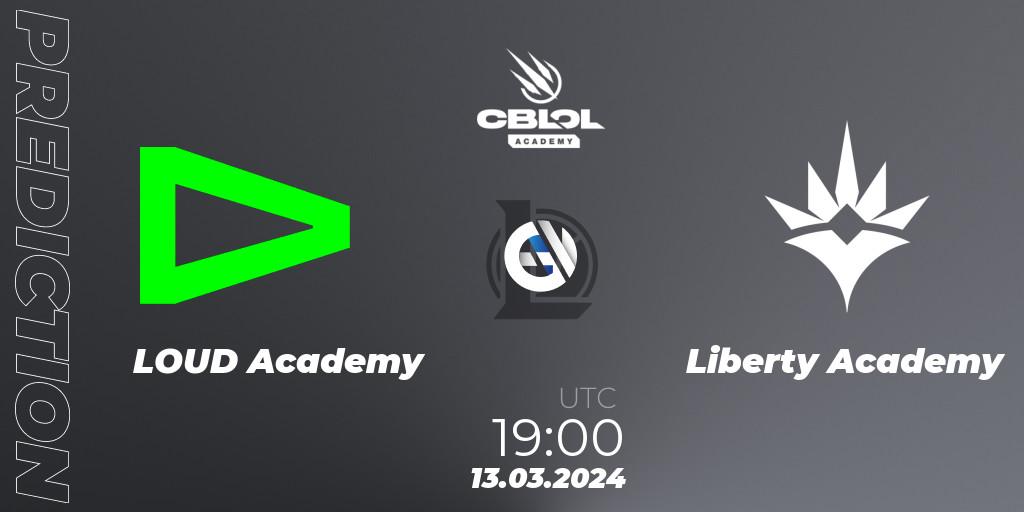 LOUD Academy contre Liberty Academy : prédiction de match. 13.03.24. LoL, CBLOL Academy Split 1 2024