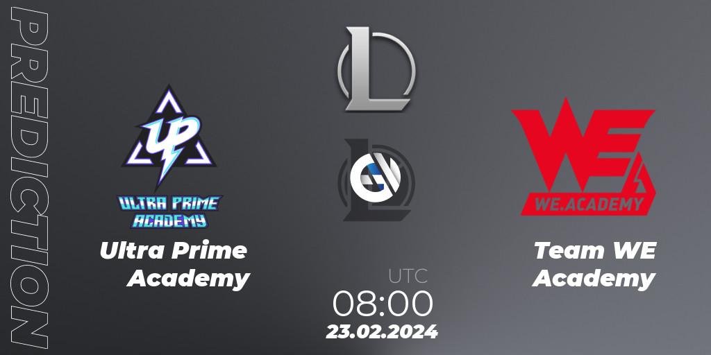 Ultra Prime Academy contre Team WE Academy : prédiction de match. 23.02.24. LoL, LDL 2024 - Stage 1