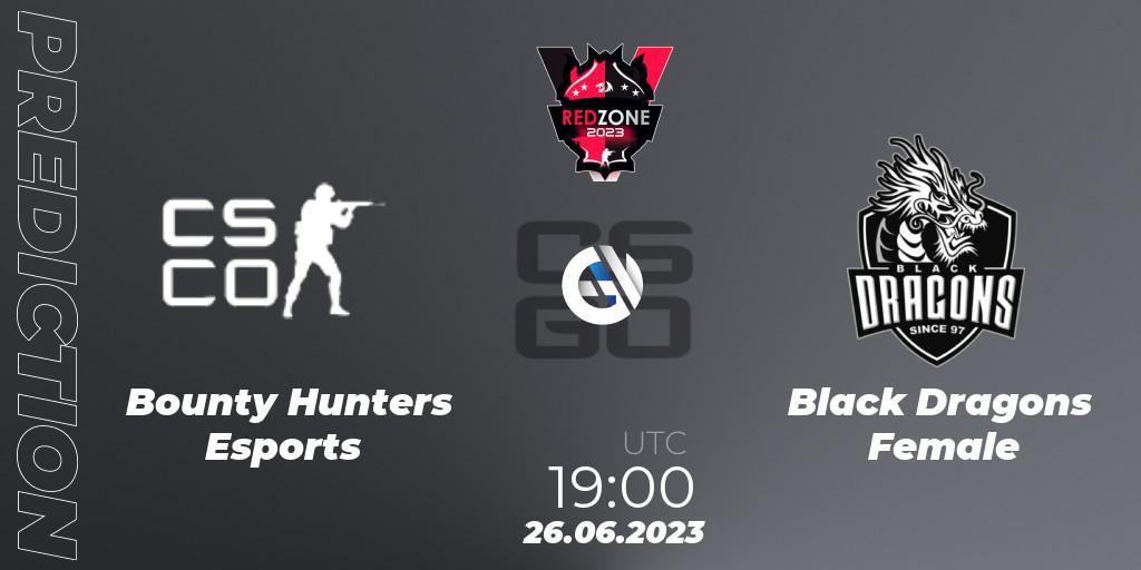 Bounty Hunters Esports contre Black Dragons Female : prédiction de match. 26.06.23. CS2 (CS:GO), RedZone PRO League 2023 Season 4