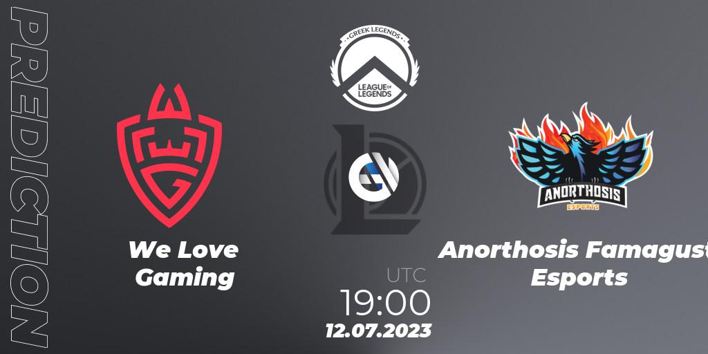 We Love Gaming contre Anorthosis Famagusta Esports : prédiction de match. 12.07.23. LoL, Greek Legends League Summer 2023