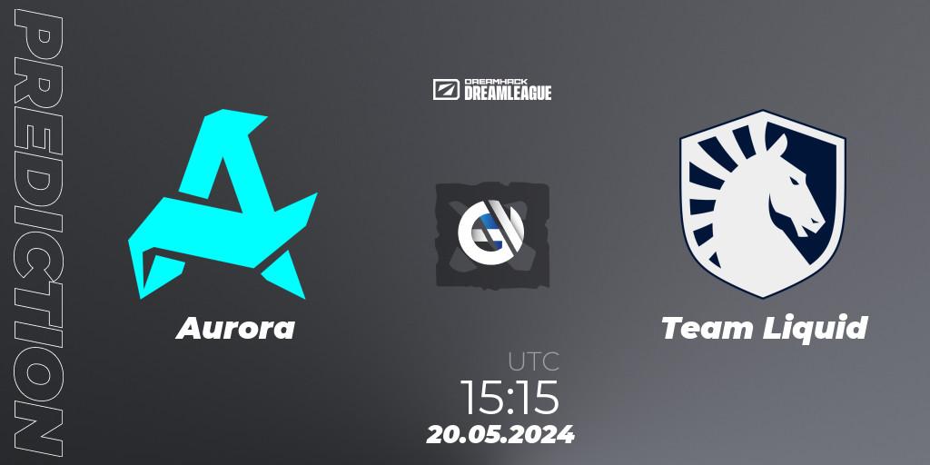 Aurora contre Team Liquid : prédiction de match. 20.05.2024 at 15:20. Dota 2, DreamLeague Season 23