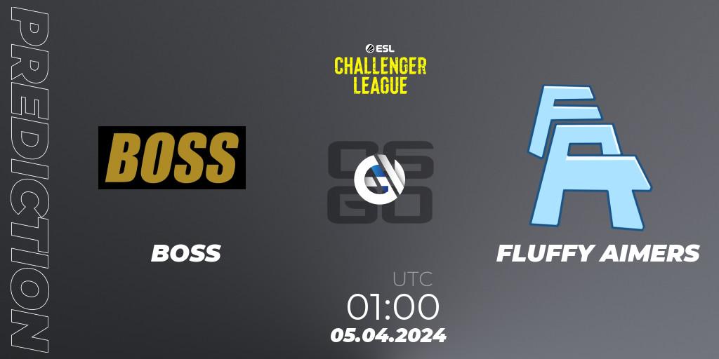 BOSS contre FLUFFY AIMERS : prédiction de match. 05.04.24. CS2 (CS:GO), ESL Challenger League Season 47: North America