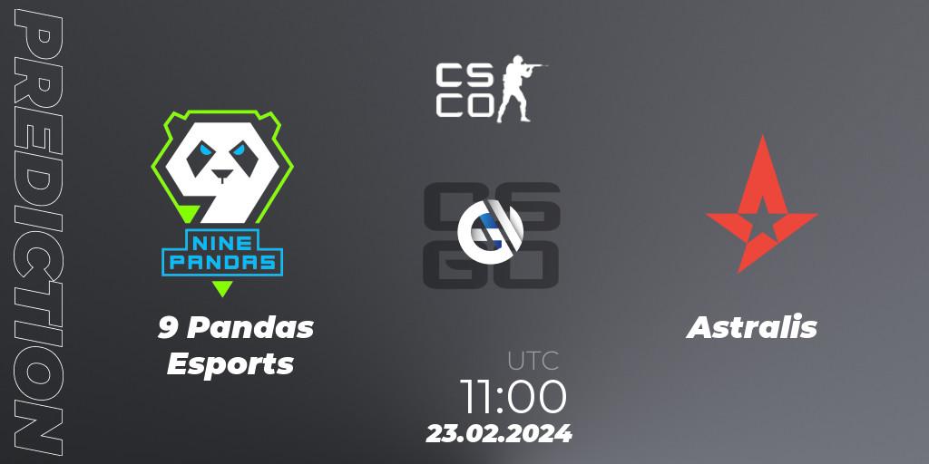 9 Pandas Esports contre Astralis : prédiction de match. 23.02.24. CS2 (CS:GO), PGL CS2 Major Copenhagen 2024 Opening Stage Last Chance Qualifier