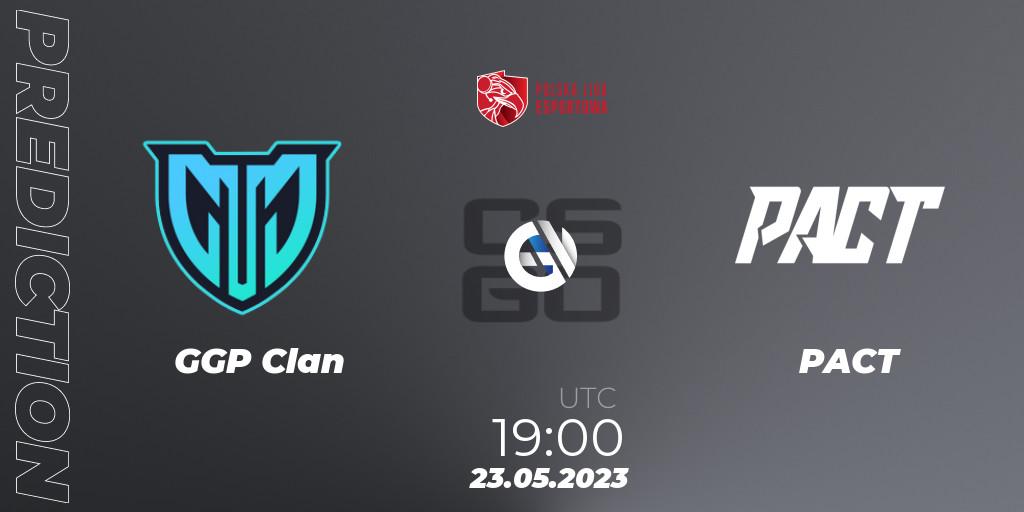 GGP Clan contre PACT : prédiction de match. 23.05.2023 at 19:00. Counter-Strike (CS2), Polish Esports League 2023 Split 2