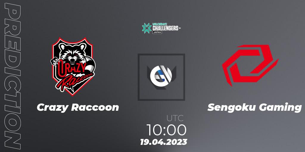 Crazy Raccoon contre Sengoku Gaming : prédiction de match. 19.04.23. VALORANT, VALORANT Challengers 2023: Japan Split 2 Group stage