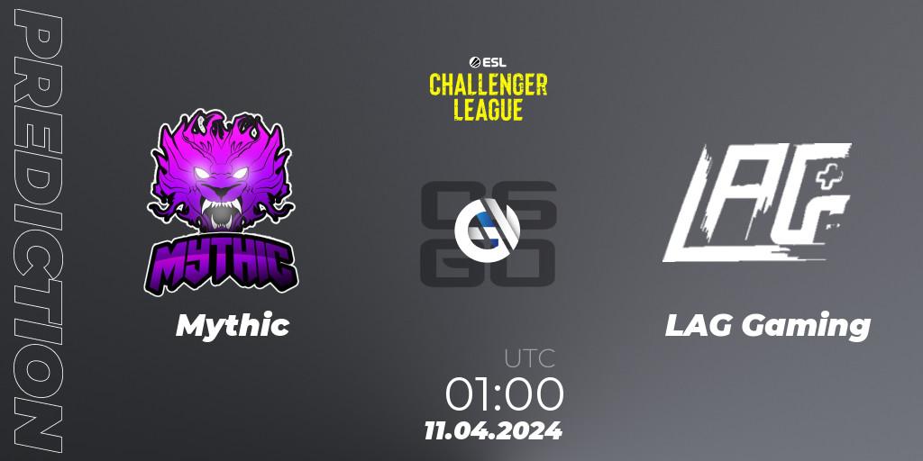 Mythic contre LAG Gaming : prédiction de match. 11.04.24. CS2 (CS:GO), ESL Challenger League Season 47: North America