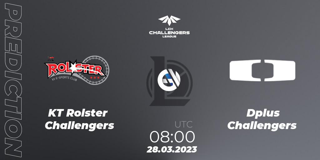 KT Rolster Challengers contre Dplus Challengers : prédiction de match. 28.03.23. LoL, LCK Challengers League 2023 Spring