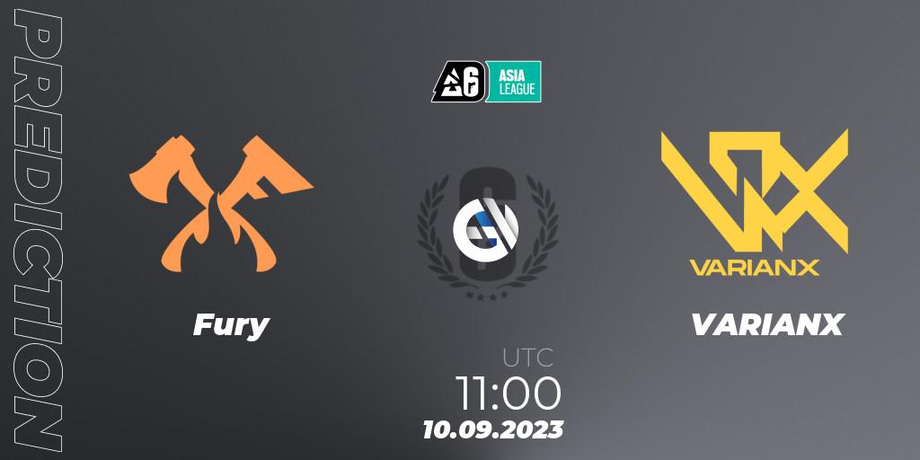 Fury contre VARIANX : prédiction de match. 10.09.23. Rainbow Six, SEA League 2023 - Stage 2