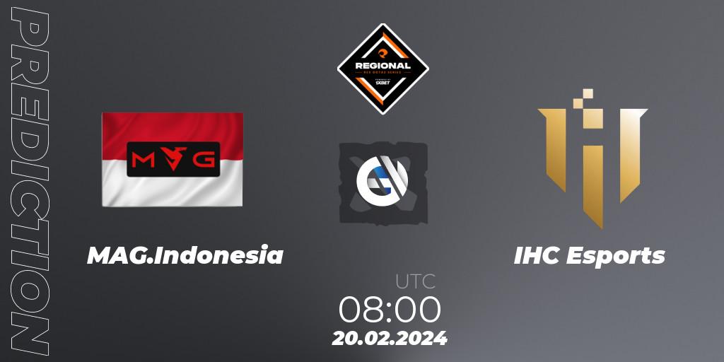 MAG.Indonesia contre IHC Esports : prédiction de match. 20.02.24. Dota 2, RES Regional Series: SEA #1
