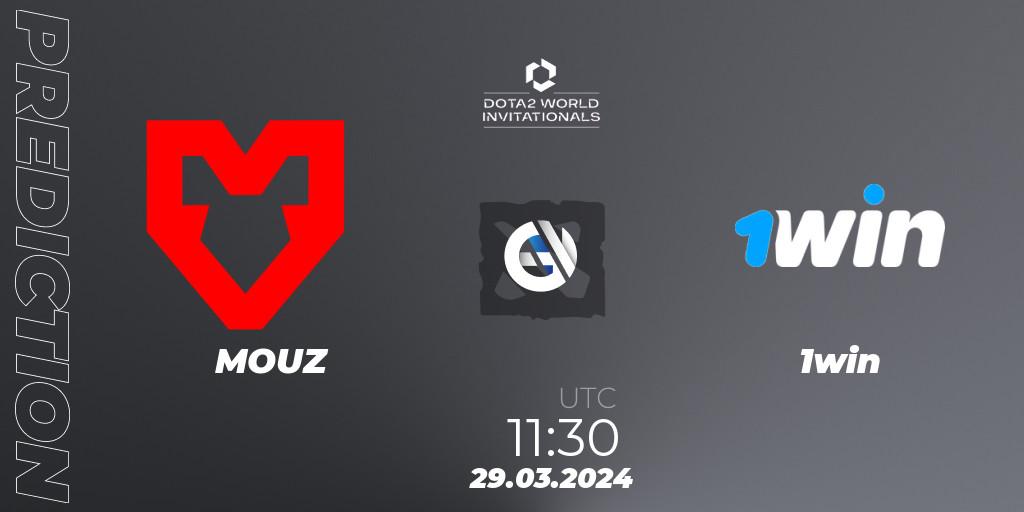 MOUZ contre 1win : prédiction de match. 29.03.24. Dota 2, Portal Dota 2 World Invitationals
