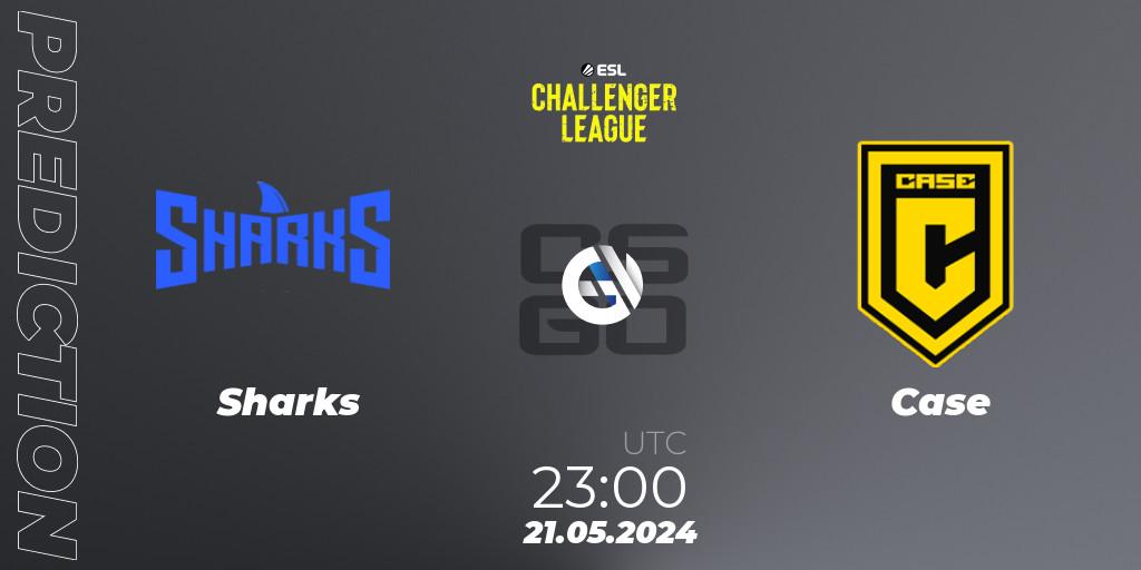 Sharks contre Case : prédiction de match. 21.05.2024 at 23:10. Counter-Strike (CS2), ESL Challenger League Season 47: South America