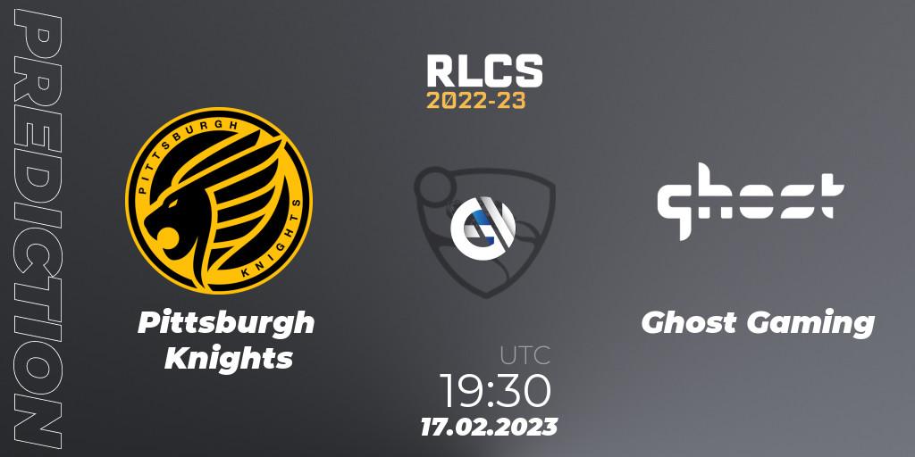 Pittsburgh Knights contre Ghost Gaming : prédiction de match. 17.02.2023 at 19:30. Rocket League, RLCS 2022-23 - Winter: North America Regional 2 - Winter Cup