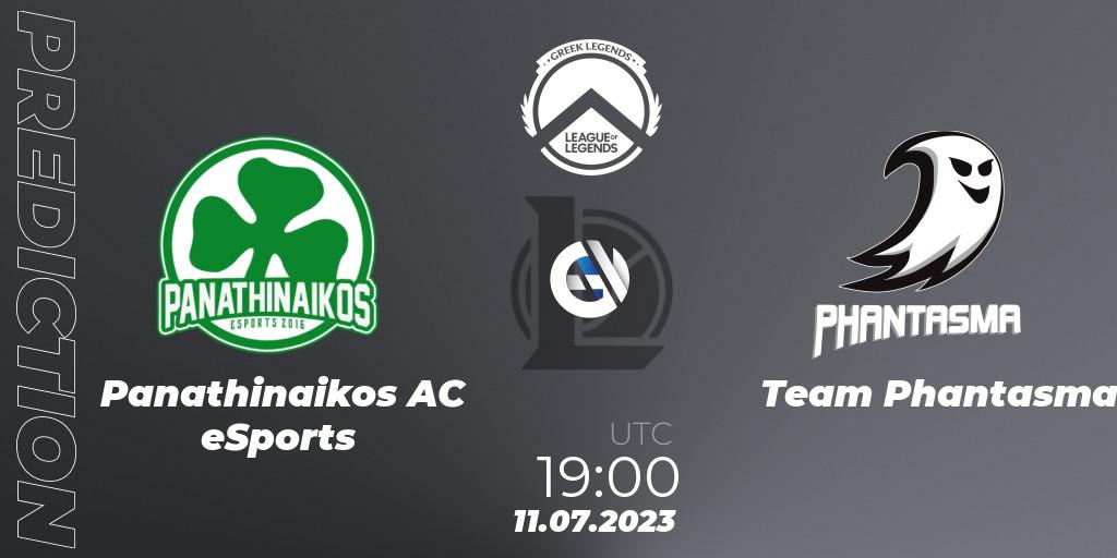 Panathinaikos AC eSports contre Team Phantasma : prédiction de match. 11.07.2023 at 19:00. LoL, Greek Legends League Summer 2023