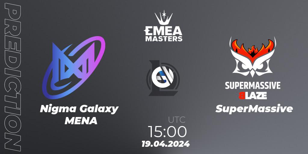 Nigma Galaxy MENA contre SuperMassive : prédiction de match. 19.04.24. LoL, EMEA Masters Spring 2024 - Group Stage