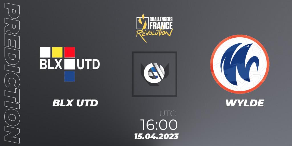 BLX UTD contre WYLDE : prédiction de match. 15.04.2023 at 16:00. VALORANT, VALORANT Challengers France: Revolution Split 2 - Regular Season