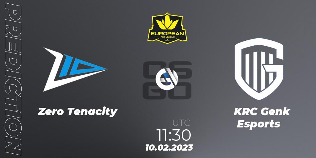Zero Tenacity contre KRC Genk Esports : prédiction de match. 10.02.23. CS2 (CS:GO), European Pro League Season 6: Division 2