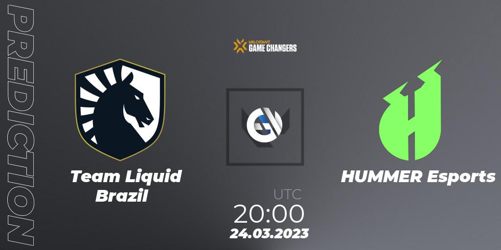 Team Liquid Brazil contre HUMMER Esports : prédiction de match. 24.03.23. VALORANT, VCT 2023: Game Changers Brazil Series 1