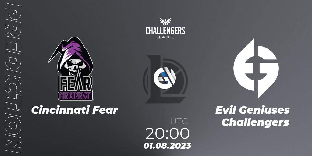 Cincinnati Fear contre Evil Geniuses Challengers : prédiction de match. 01.08.23. LoL, North American Challengers League 2023 Summer - Playoffs