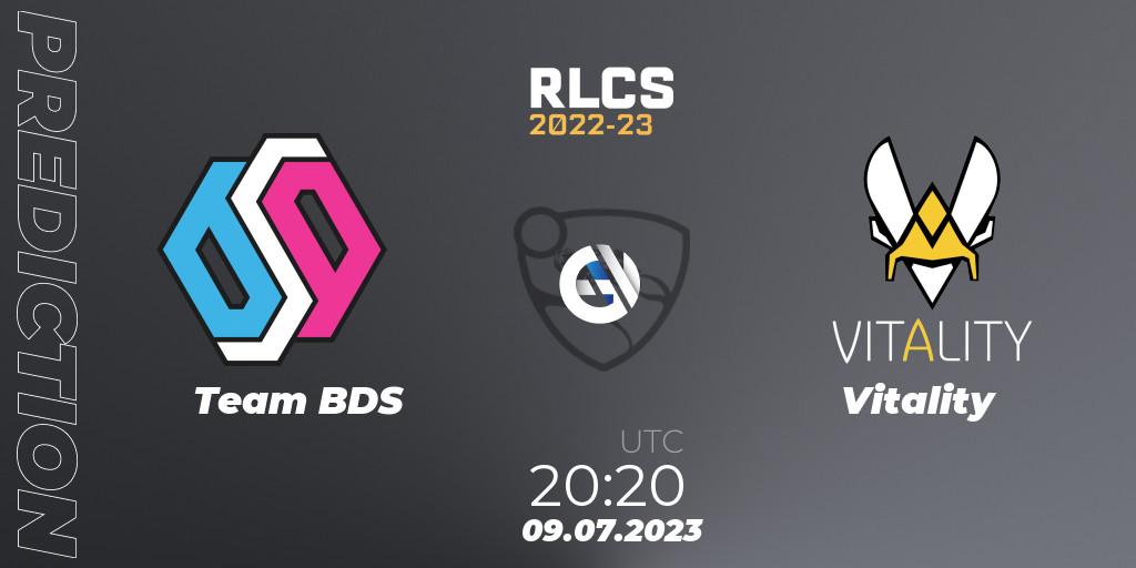 Team BDS contre Vitality : prédiction de match. 09.07.2023 at 20:20. Rocket League, RLCS 2022-23 Spring Major