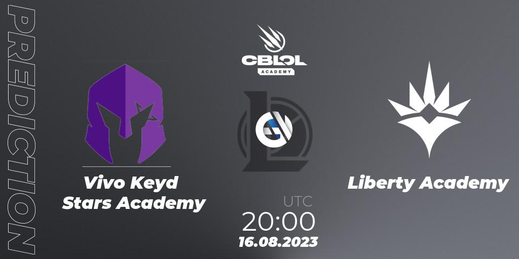 Vivo Keyd Stars Academy contre Liberty Academy : prédiction de match. 16.08.23. LoL, CBLOL Academy Split 2 2023 - Playoffs