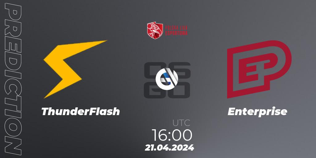 ThunderFlash contre Enterprise : prédiction de match. 21.04.24. CS2 (CS:GO), Polska Liga Esportowa 2024: Split #1