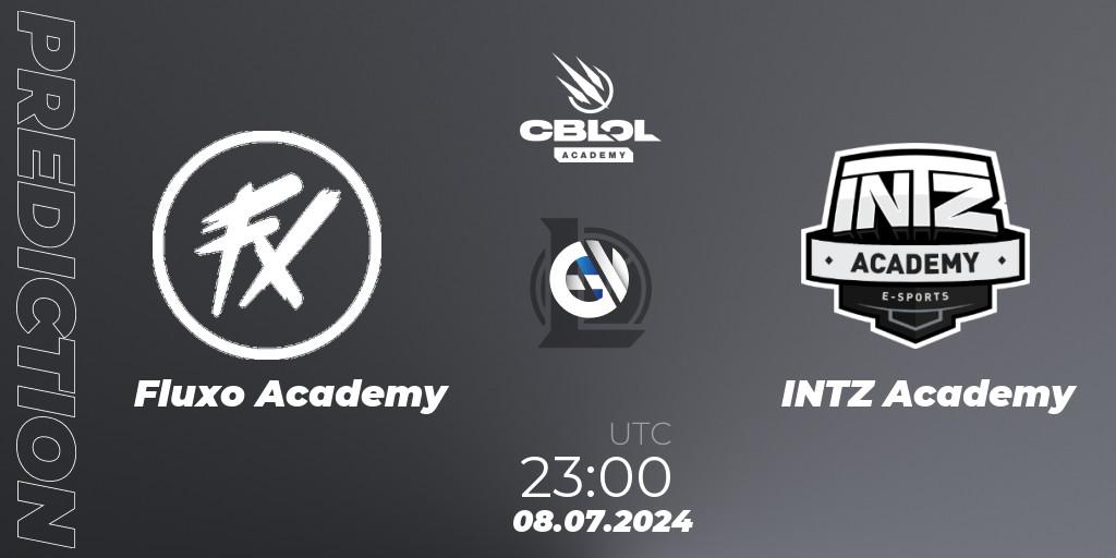 Fluxo Academy contre INTZ Academy : prédiction de match. 09.07.2024 at 23:00. LoL, CBLOL Academy 2024