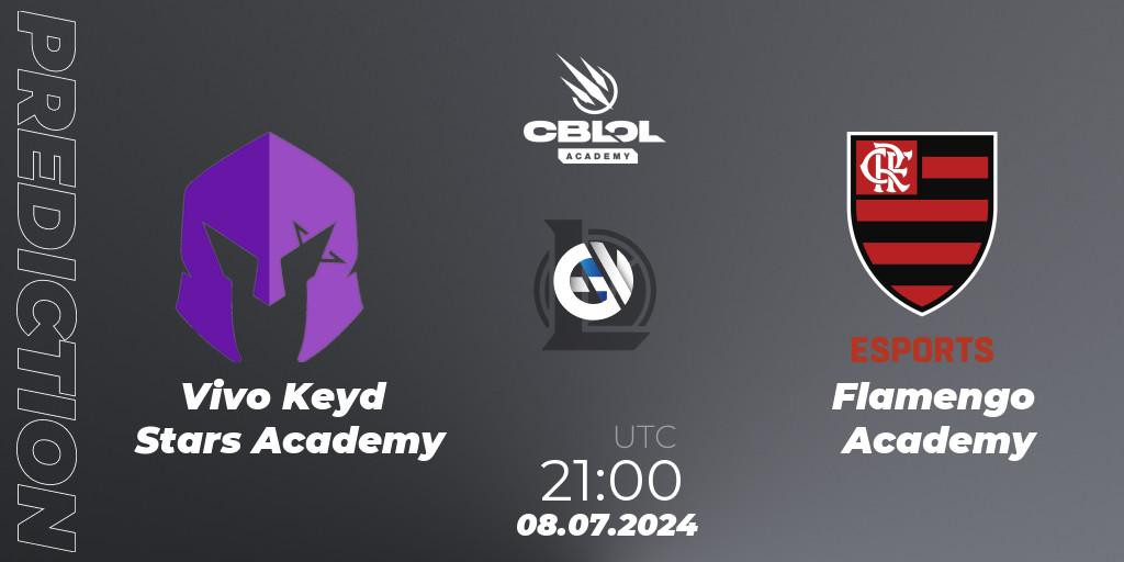 Vivo Keyd Stars Academy contre Flamengo Academy : prédiction de match. 09.07.2024 at 21:00. LoL, CBLOL Academy 2024