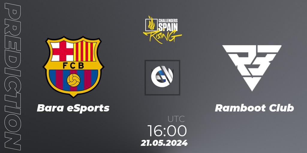 Barça eSports contre Ramboot Club : prédiction de match. 21.05.2024 at 18:00. VALORANT, VALORANT Challengers 2024 Spain: Rising Split 2