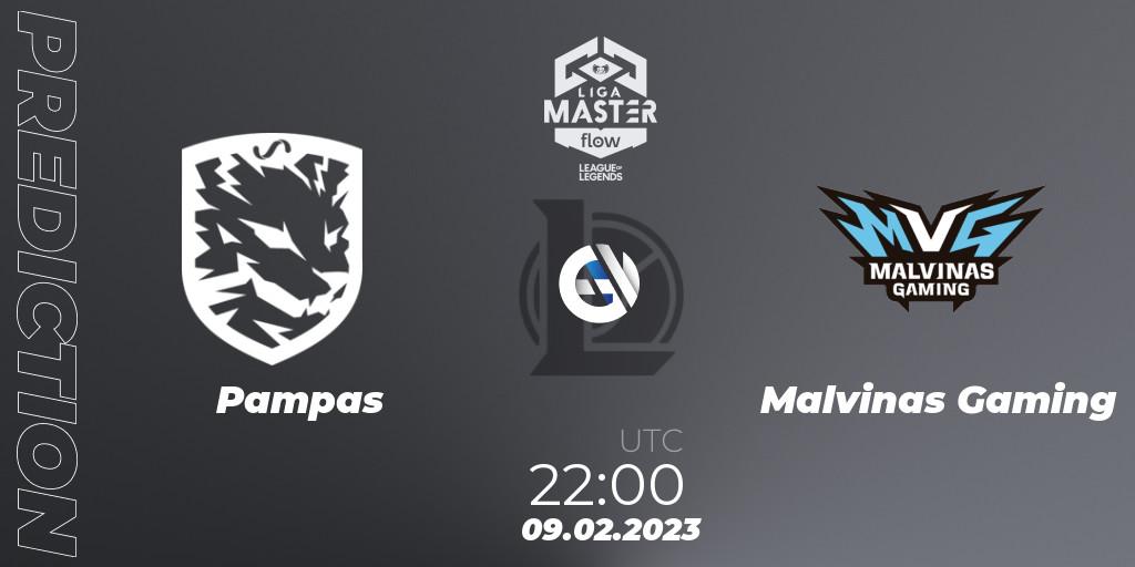 Pampas contre Malvinas Gaming : prédiction de match. 09.02.23. LoL, Liga Master Opening 2023 - Group Stage