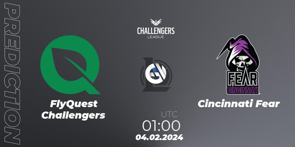 FlyQuest Challengers contre Cincinnati Fear : prédiction de match. 04.02.24. LoL, NACL 2024 Spring - Group Stage