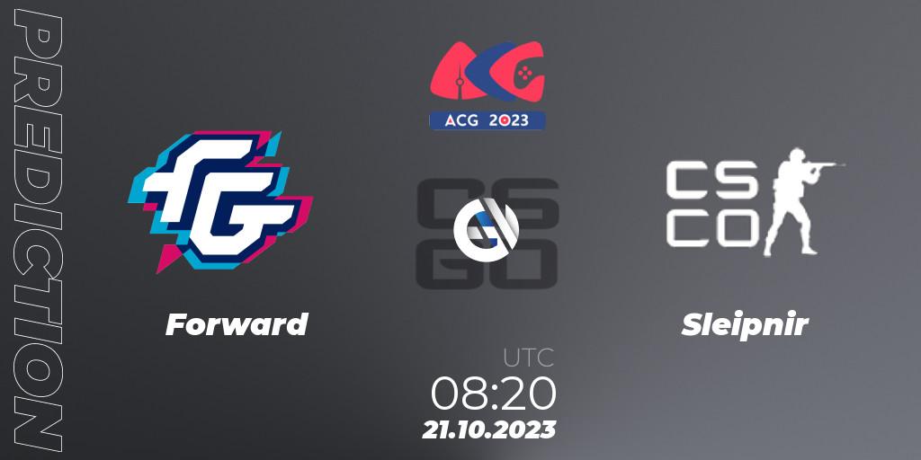 Forward contre Sleipnir : prédiction de match. 21.10.23. CS2 (CS:GO), Almaty Cyber Games 2023