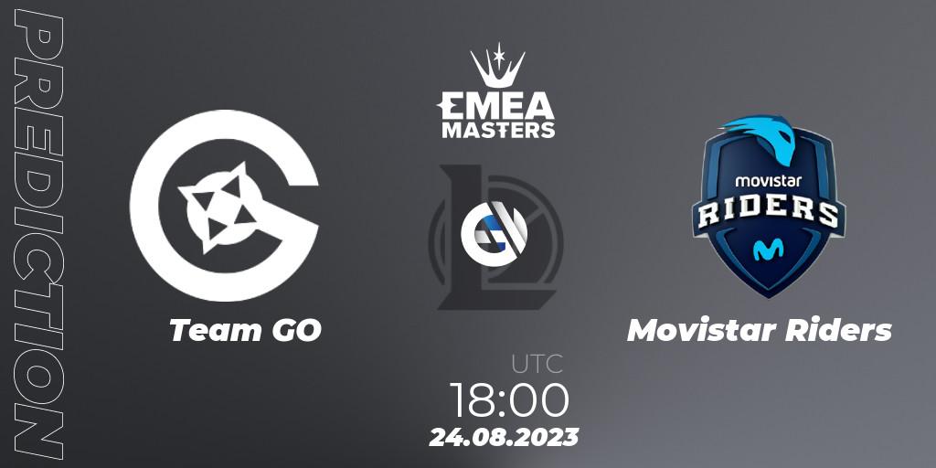 Team GO contre Movistar Riders : prédiction de match. 24.08.23. LoL, EMEA Masters Summer 2023