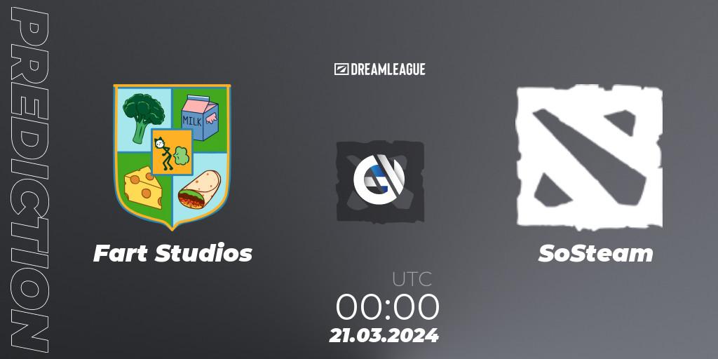 Fart Studios contre SoSteam : prédiction de match. 21.03.24. Dota 2, DreamLeague Season 23: North America Closed Qualifier