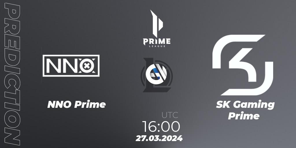 NNO Prime contre SK Gaming Prime : prédiction de match. 27.03.24. LoL, Prime League 2024 Spring 1st Division Playoffs