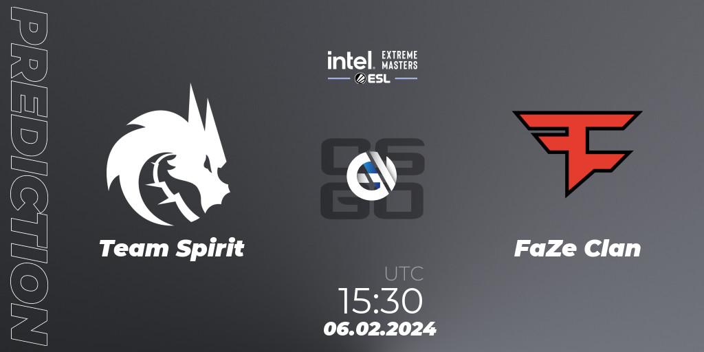 Team Spirit contre FaZe Clan : prédiction de match. 06.02.24. CS2 (CS:GO), IEM Katowice 2024