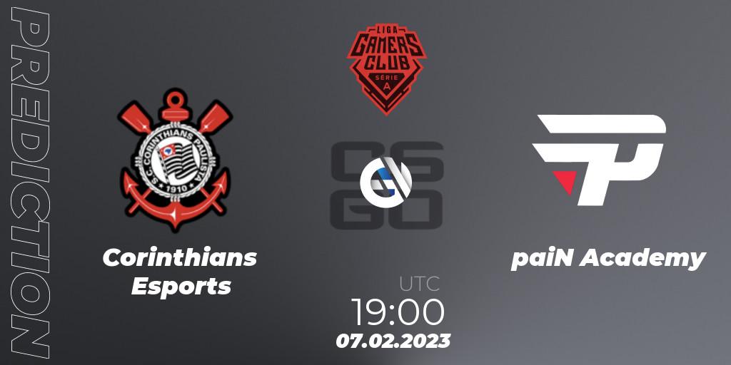 Corinthians Esports contre paiN Academy : prédiction de match. 07.02.23. CS2 (CS:GO), Gamers Club Liga Série A: January 2023