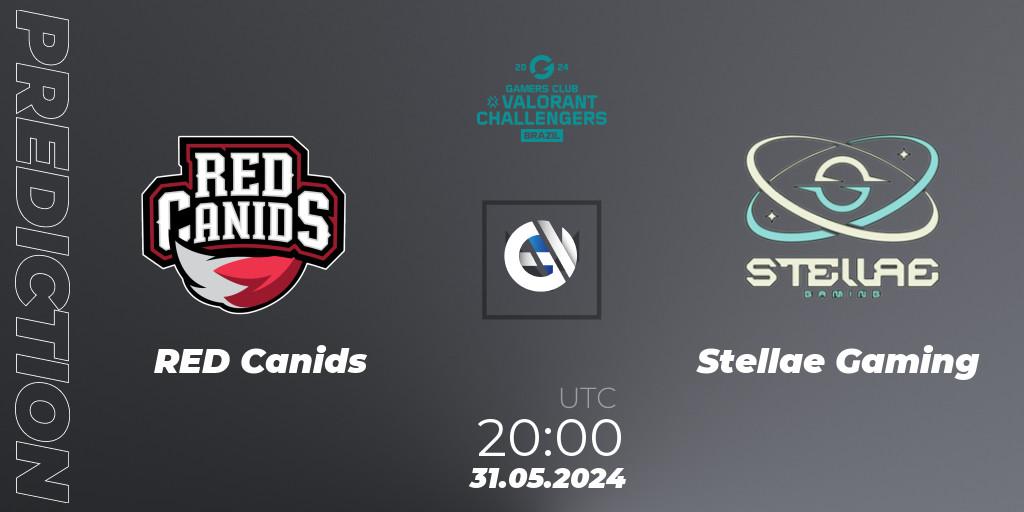 RED Canids contre Stellae Gaming : prédiction de match. 31.05.2024 at 20:00. VALORANT, VALORANT Challengers 2024 Brazil: Split 2