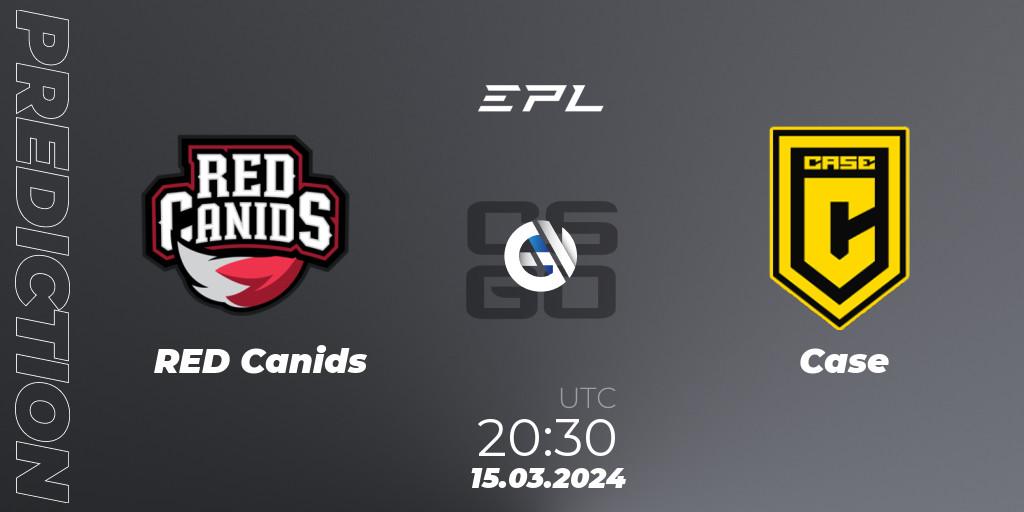 RED Canids contre Case : prédiction de match. 15.03.2024 at 20:00. Counter-Strike (CS2), EPL World Series: Americas Season 7